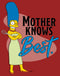 Women's The Simpsons Marge Mother Knows Best T-Shirt