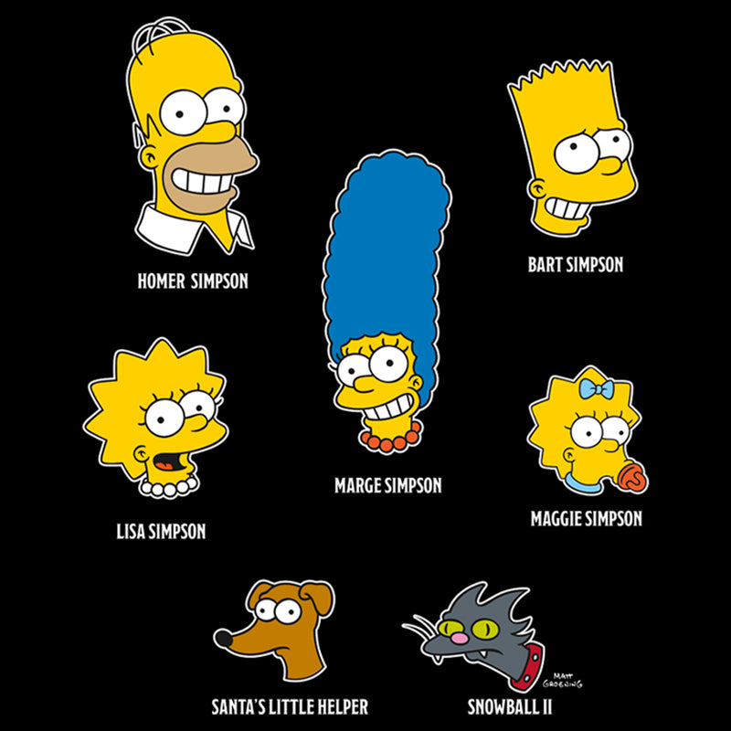 Men's The Simpsons Family Faces T-Shirt