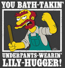 Men's The Simpsons Groundskeeper Willie Quote Pull Over Hoodie