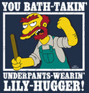 Men's The Simpsons Groundskeeper Willie Quote Long Sleeve Shirt