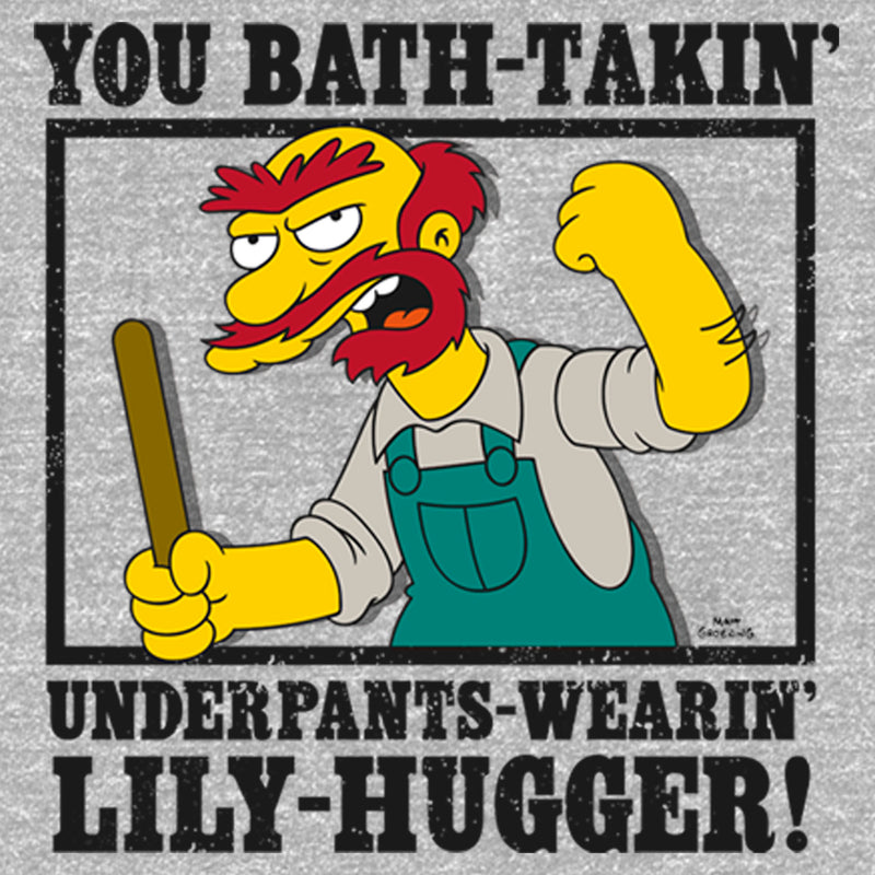 Men's The Simpsons Groundskeeper Willie Funny Quote T-Shirt