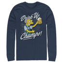 Men's The Simpsons Drink Up, Champs Long Sleeve Shirt