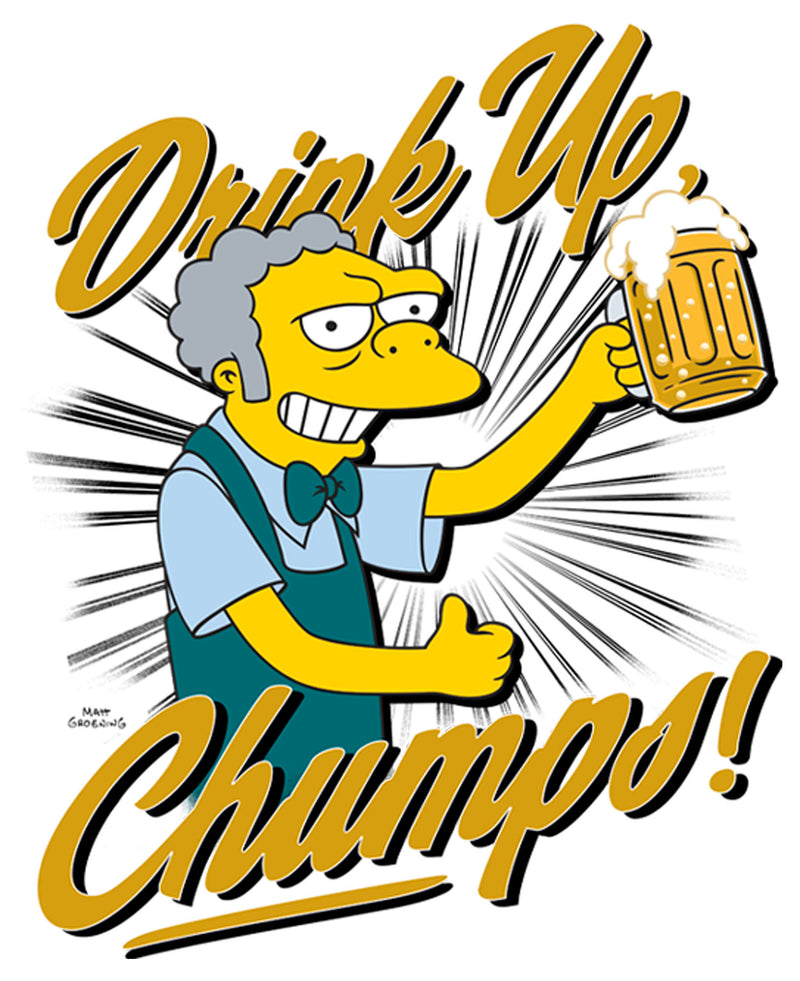 Men's The Simpsons Moe Drink Up Chumps T-Shirt