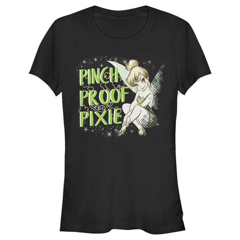 Junior's Peter Pan Peter Pan St. Patrick's Day Tinkerbell Pinch Proof Pixie T-Shirt