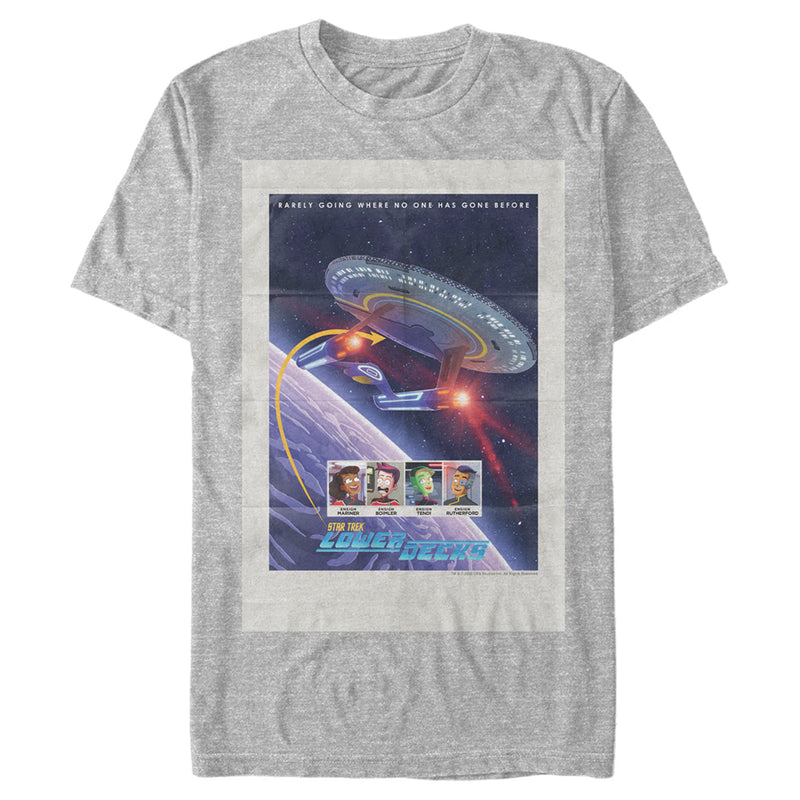 Men's Star Trek: Lower Decks USS Cerritos Poster T-Shirt