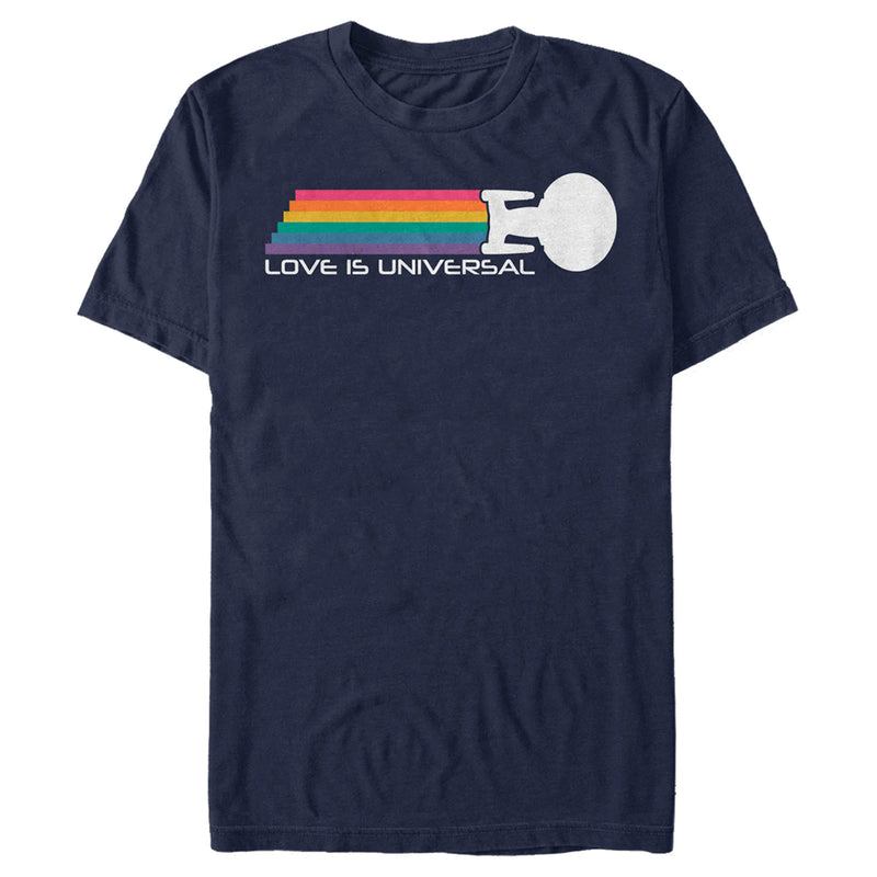 Men's Star Trek: The Next Generation Enterprise Love is Universal T-Shirt