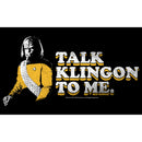 Men's Star Trek: The Next Generation Worf Talk Klingon to Me T-Shirt