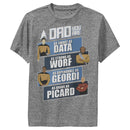 Boy's Star Trek: The Next Generation Dad You Are as Smart as Data, as Strong as Worf, as Dependable as Geordi, as Brave as Picard Performance Tee