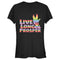 Junior's Star Trek: The Original Series Live Long and Prosper Rainbow Hand T-Shirt