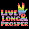 Men's Star Trek Live Long and Prosper Rainbow Hand T-Shirt