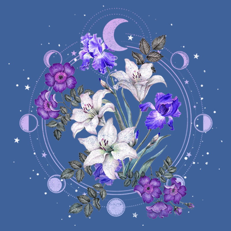 Women's Lost Gods Floral Moon Racerback Tank Top