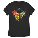 Women's Lost Gods Floral Butterfly T-Shirt