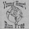 Junior's Lost Gods Young Heart Run Free T-Shirt