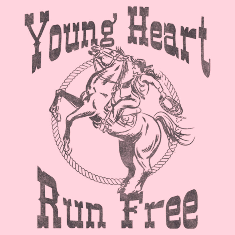 Junior's Lost Gods Young Heart Run Free T-Shirt