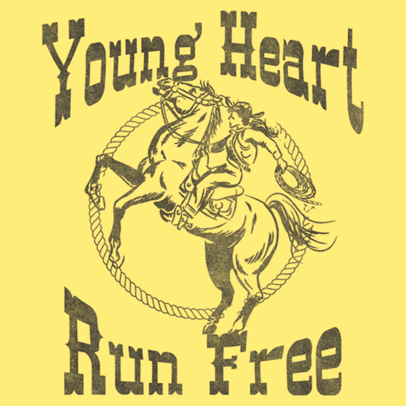 Junior's Lost Gods Young Heart Run Free Racerback Tank Top