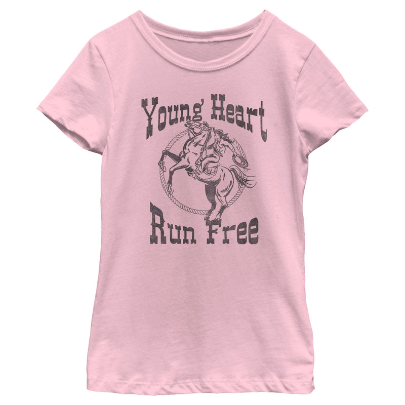 Girl's Lost Gods Young Heart Run Free T-Shirt