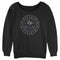 Junior's Lost Gods Floral Astrological Wheel Sweatshirt