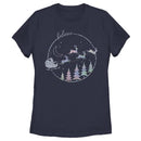 Women's Lost Gods Believe Christmas Sleigh T-Shirt