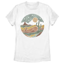 Women's Lost Gods Watercolor Desert Scene T-Shirt