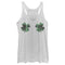 Women's Lost Gods Plaid Shamrocks Chest Racerback Tank Top