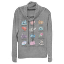 Junior's Lost Gods Crystal Chart Cowl Neck Sweatshirt