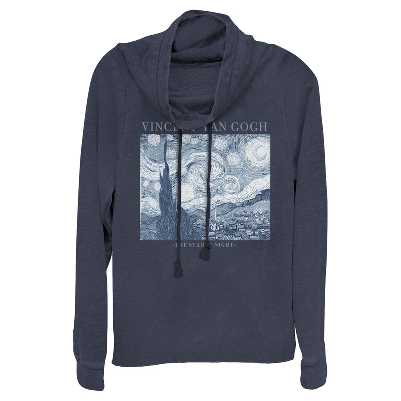 Junior's Lost Gods Starry Night Cowl Neck Sweatshirt