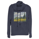 Junior's Lost Gods Wheat Field Cypress Painting Cowl Neck Sweatshirt