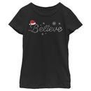 Girl's Lost Gods Believe Snowflakes T-Shirt