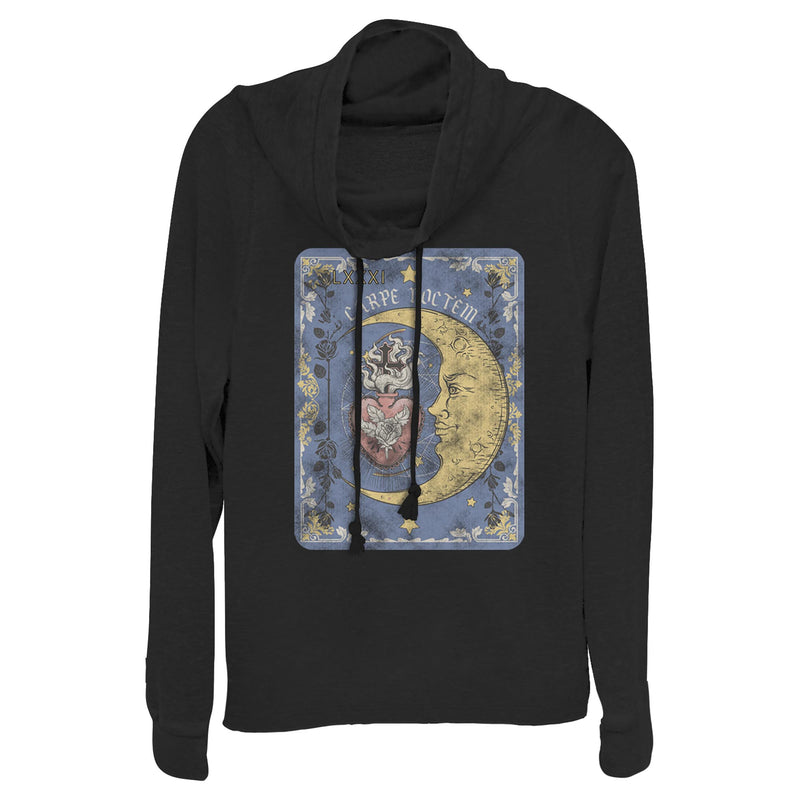 Junior's Lost Gods Carpe Noctem Tarot Card Cowl Neck Sweatshirt