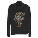 Junior's Lost Gods Dragonfly Moon Cowl Neck Sweatshirt