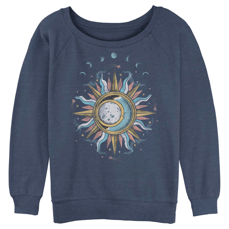 Junior's Lost Gods Sun and Moon Phases Sweatshirt