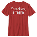 Boy's Lost Gods Dear Santa, I Tried T-Shirt