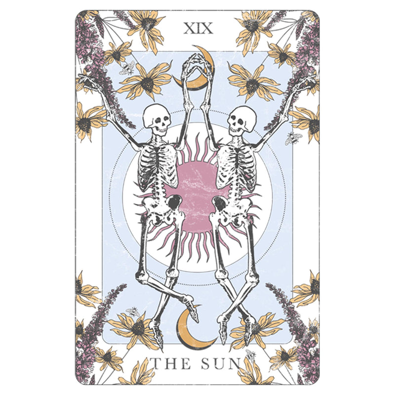 Women's Lost Gods The Sun Skeleton Dance Tarot Card T-Shirt