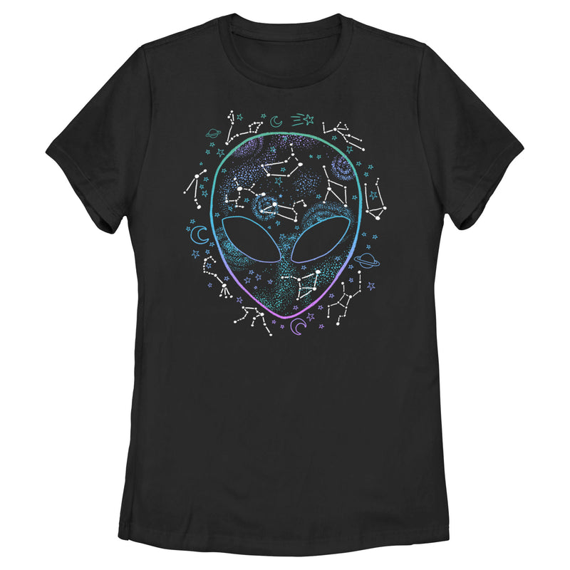 Women's Lost Gods Alien Zodiac Star Symbols T-Shirt