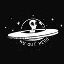 Junior's Lost Gods We Out Here Alien Cowl Neck Sweatshirt