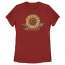 Women's Lost Gods Sunflower Drawing T-Shirt