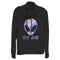 Junior's Lost Gods Stay Weird Galaxy Alien Cowl Neck Sweatshirt