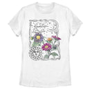 Women's Lost Gods Boho Sun Moon Flowers T-Shirt