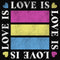 Junior's Lost Gods Love is Love Flag Cowl Neck Sweatshirt