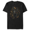 Men's Lost Gods Halloween Skeleton and Fall Leaves T-Shirt