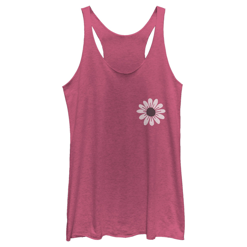 Women's Lost Gods Pocket Daisy Racerback Tank Top