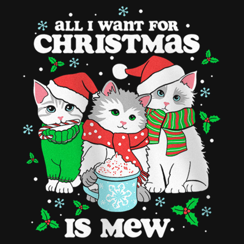 Girl's Lost Gods All I Want for Christmas Is Mew T-Shirt