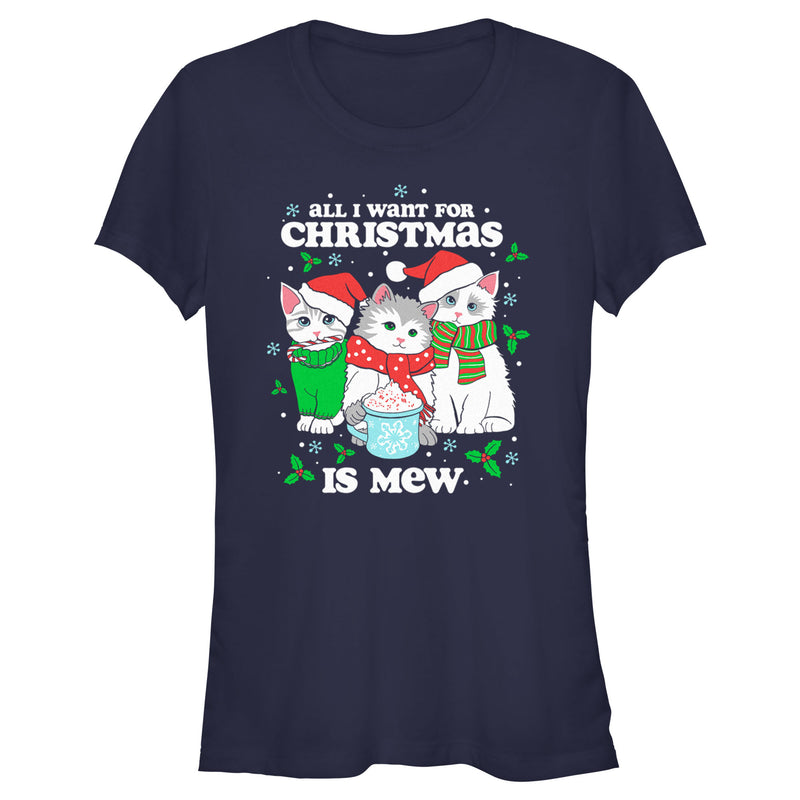 Junior's Lost Gods All I Want for Christmas Is Mew T-Shirt