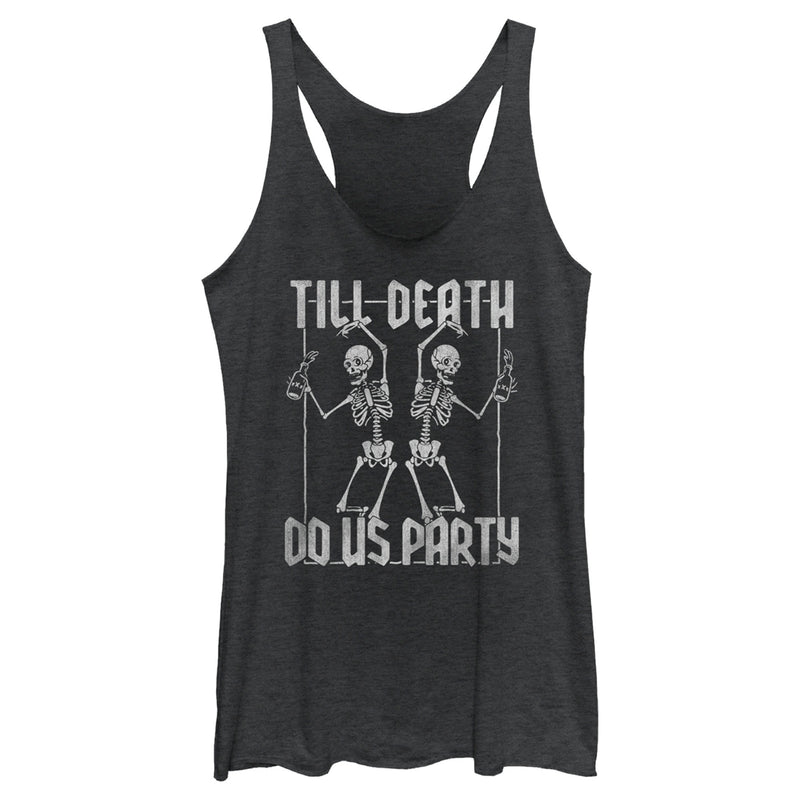 Women's Lost Gods Halloween Till Death Do Us Party Racerback Tank Top