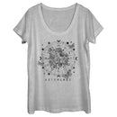 Women's Lost Gods Astrology Decorative Wheel T-Shirt