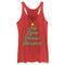 Women's Lost Gods Distressed Joy Love Peace Believe Tree Racerback Tank Top