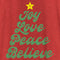 Women's Lost Gods Distressed Joy Love Peace Believe Tree Racerback Tank Top