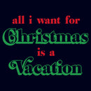 Junior's Lost Gods All I Want for Christmas Is a Vacation T-Shirt