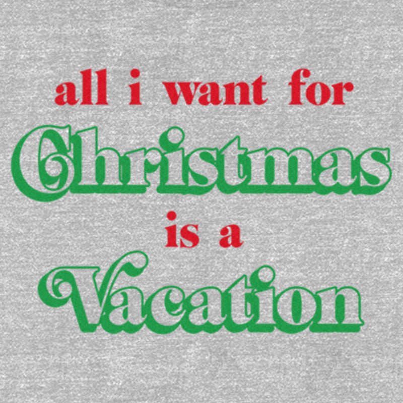 Women's Lost Gods All I Want for Christmas Is a Vacation T-Shirt