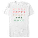 Men's Lost Gods Christmas Words T-Shirt